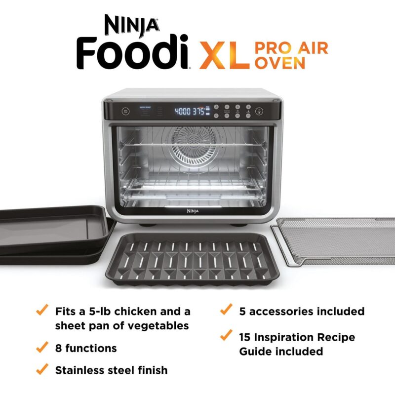 NinjaA Foodia c 8-in-1 XL Pro Air Fry Oven, Large Countertop Convection Oven, DT200 - Image 8