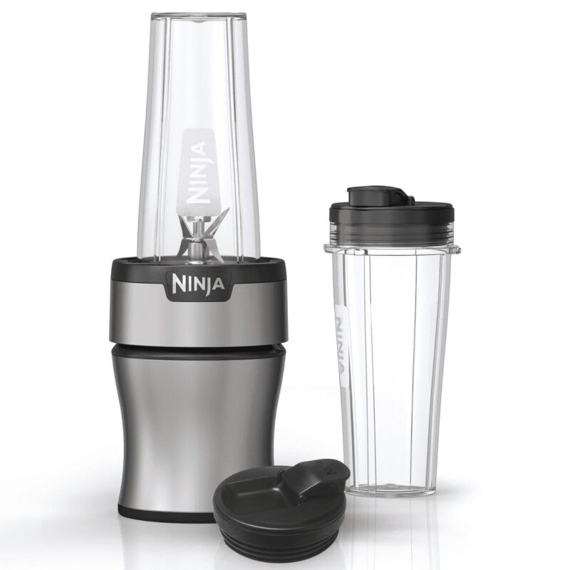 NinjaA Nutri-Blender 700-Watt Personal Blender, 2 20 oz Dishwasher-Safe To-Go Cups, BN300
