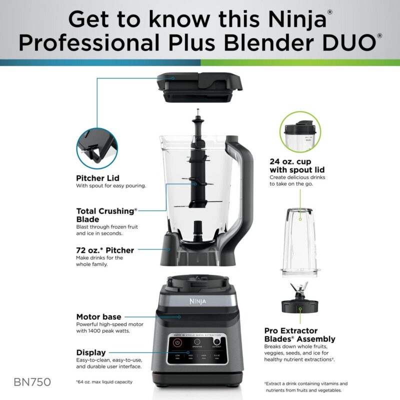 NinjaA Professional Plus Blender DUOA with Auto-iQA - Image 8