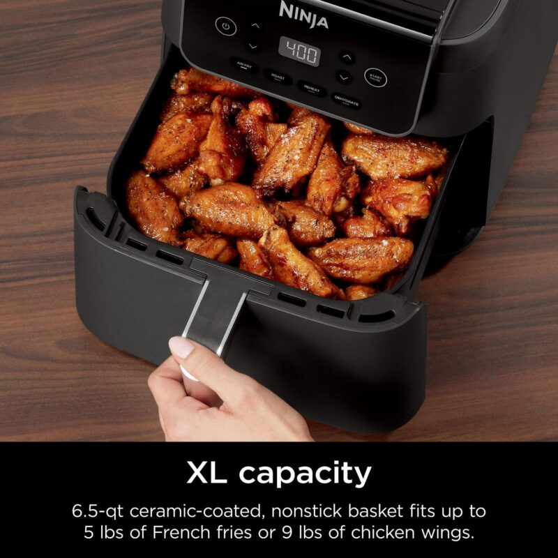 Ninja Air Fryer Pro XL 6.5-QT Basket Air Fryer, 4-in-1 Functionality, Max Crisp Technology, Nonstick, Black - Image 3