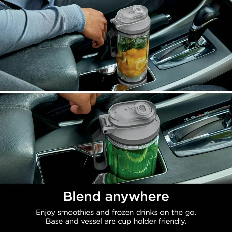 Ninja Blast MAX Personal Cordless Blender for Smoothies, Frozen Drinks, Ice Crush, 20 oz. Twist and Go Vessel, Gray - Image 9