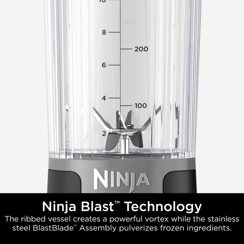 Ninja Blast Personal Portable 18oz. Blender with Leak Proof Lid and Easy Sip Spout, Perfect for Smoothies, Black - Image 6