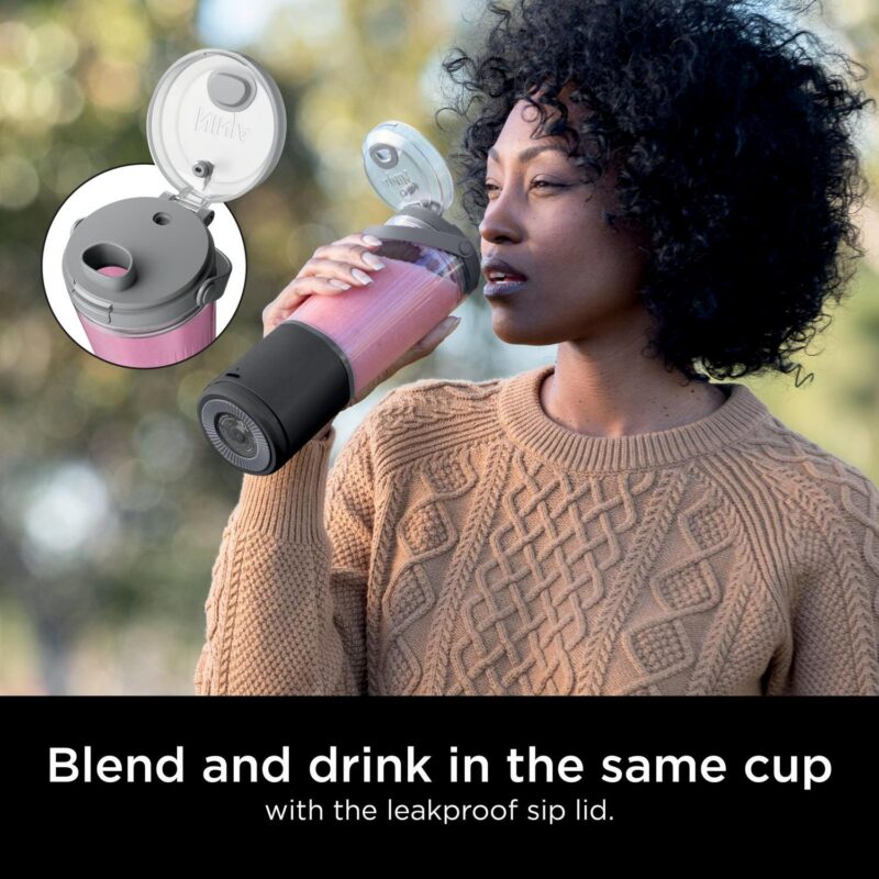 Ninja Blast Personal Portable 18oz. Blender with Leak Proof Lid and Easy Sip Spout, Perfect for Smoothies, Black - Image 3