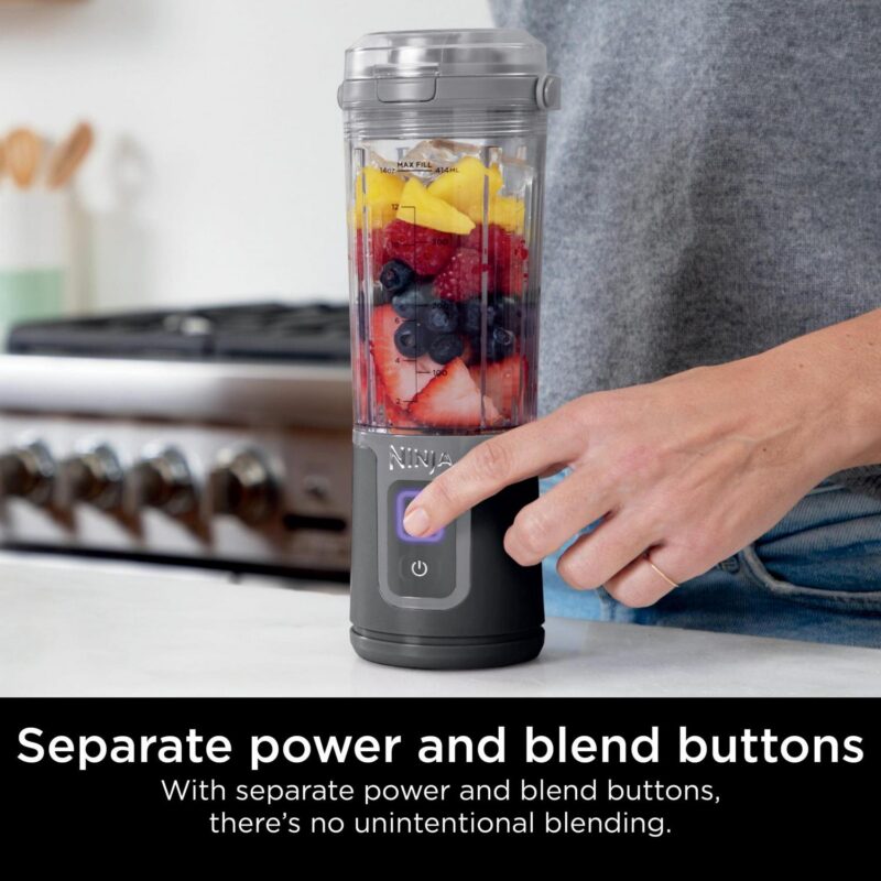 Ninja Blast Personal Portable 18oz. Blender with Leak Proof Lid and Easy Sip Spout, Perfect for Smoothies, Black - Image 8