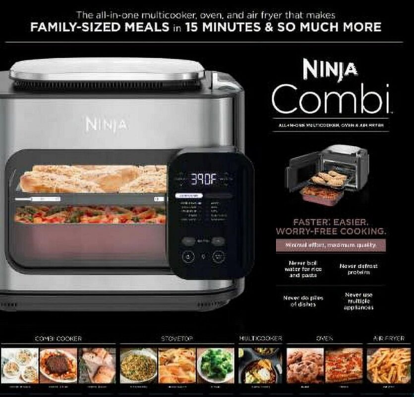 Ninja Combi All-in-One Multicooker, Oven, and Air Fryer, 10-in-1 Functions, Stainless Steel, SFP700 - Image 12