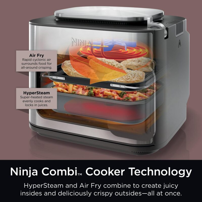 Ninja Combi All-in-One Multicooker, Oven, and Air Fryer, 10-in-1 Functions, Stainless Steel, SFP700 - Image 3