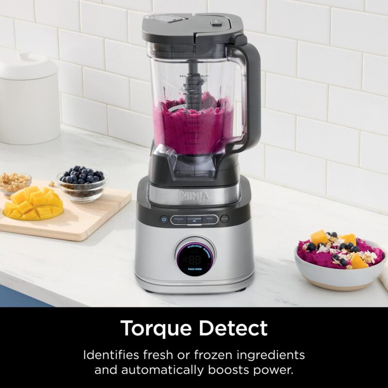 Ninja Detect Kitchen System Power Blender + Processor with Blend Sense Technology, Silver, TB400 - Image 4