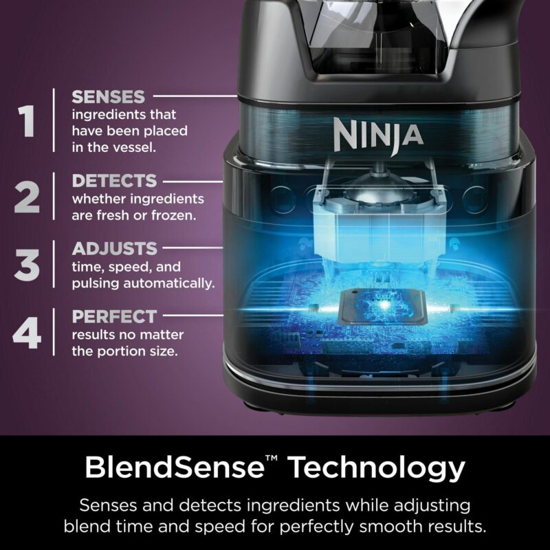 Ninja Detect Kitchen System Power Blender + Processor with Blend Sense Technology, Silver, TB400 - Image 3