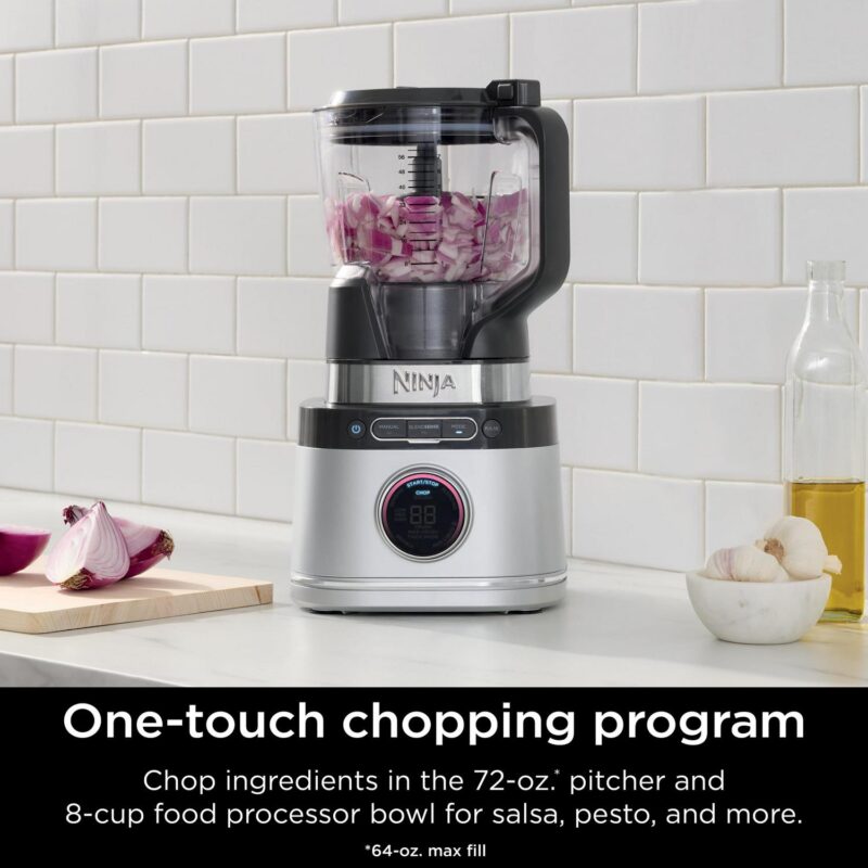 Ninja Detect Kitchen System Power Blender + Processor with Blend Sense Technology, Silver, TB400 - Image 9
