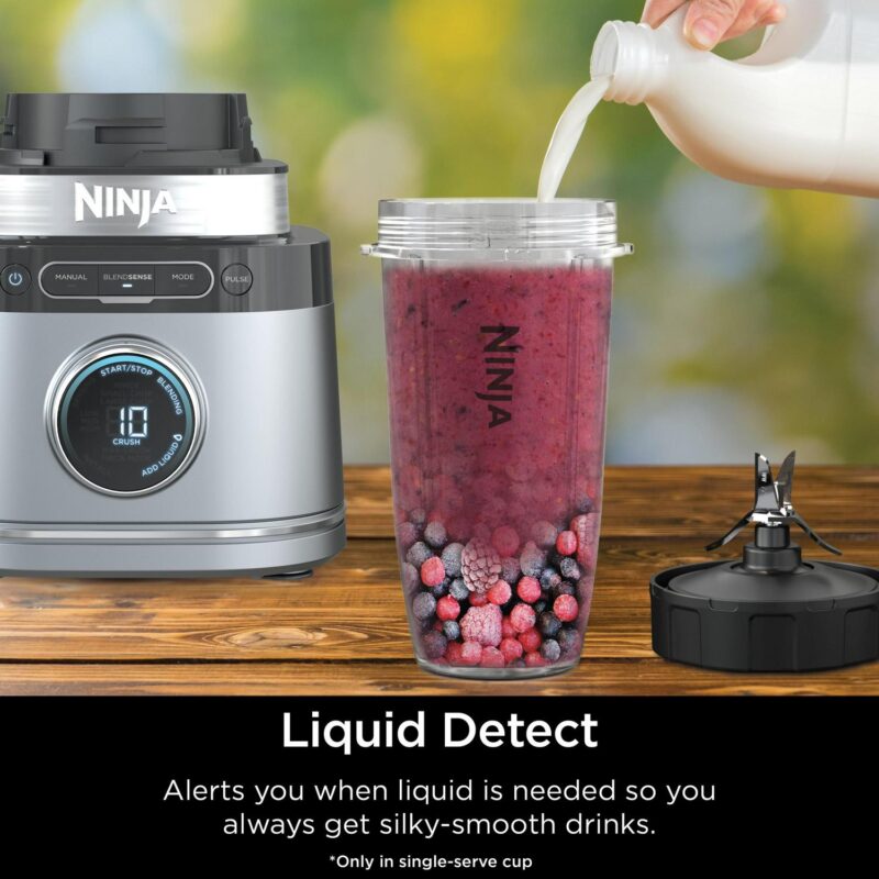 Ninja Detect Kitchen System Power Blender + Processor with Blend Sense Technology, Silver, TB400 - Image 7