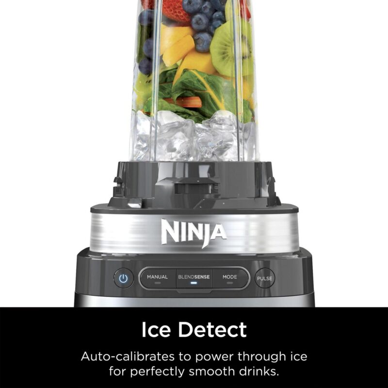 Ninja Detect Power Blender + Personal Single-Serve, BlendSense Technology, Kitchen Countertop, Silver, TB300 - Image 5