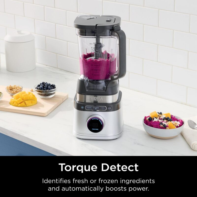 Ninja Detect Power Blender + Personal Single-Serve, BlendSense Technology, Kitchen Countertop, Silver, TB300 - Image 4
