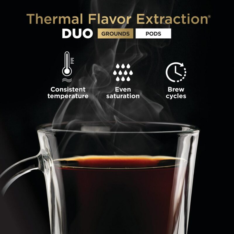 Ninja Dual Brew Specialty Drop Coffee Maker, Single-Serve, K-Cup Pod Compatible, 12-Cup, Glass Carafe, CFP300 - Image 5