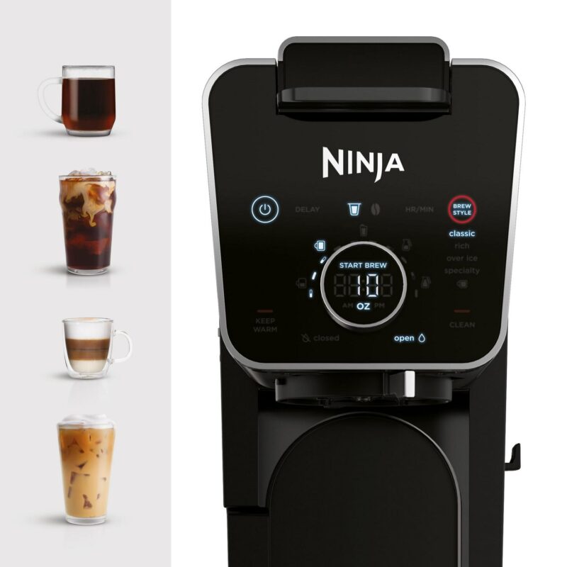 Ninja Dual Brew Specialty Drop Coffee Maker, Single-Serve, K-Cup Pod Compatible, 12-Cup, Glass Carafe, CFP300 - Image 9