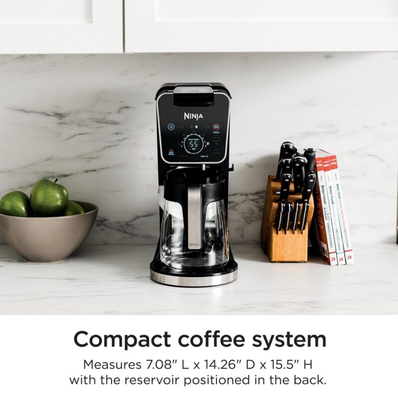 Ninja Dual Brew Specialty Drop Coffee Maker, Single-Serve, K-Cup Pod Compatible, 12-Cup, Glass Carafe, CFP300 - Image 8