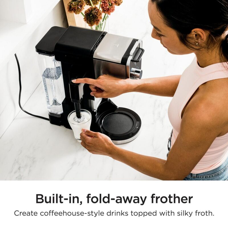 Ninja Dual Brew Specialty Drop Coffee Maker, Single-Serve, K-Cup Pod Compatible, 12-Cup, Glass Carafe, CFP300 - Image 6