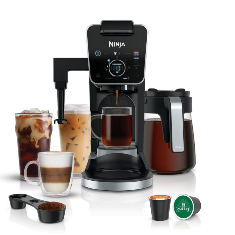 Ninja Dual Brew Specialty Drop Coffee Maker, Single-Serve, K-Cup Pod Compatible, 12-Cup, Glass Carafe, CFP300 - Image 2