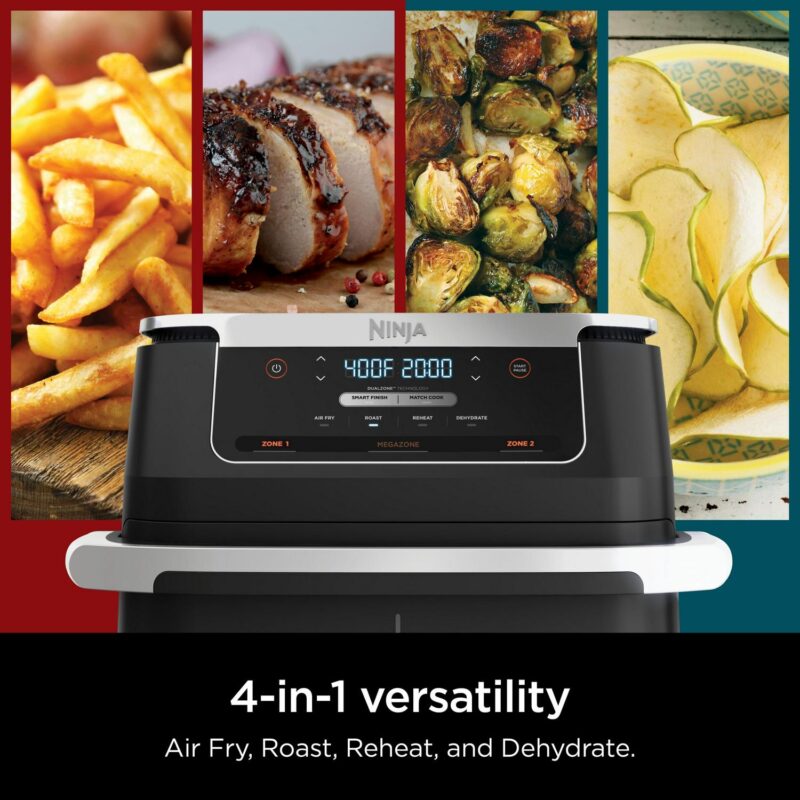 Ninja Foodi 4-in-1 DualZone FlexBasket Air Fryer with 7-Qt MegaZone, DZ070 - Image 7