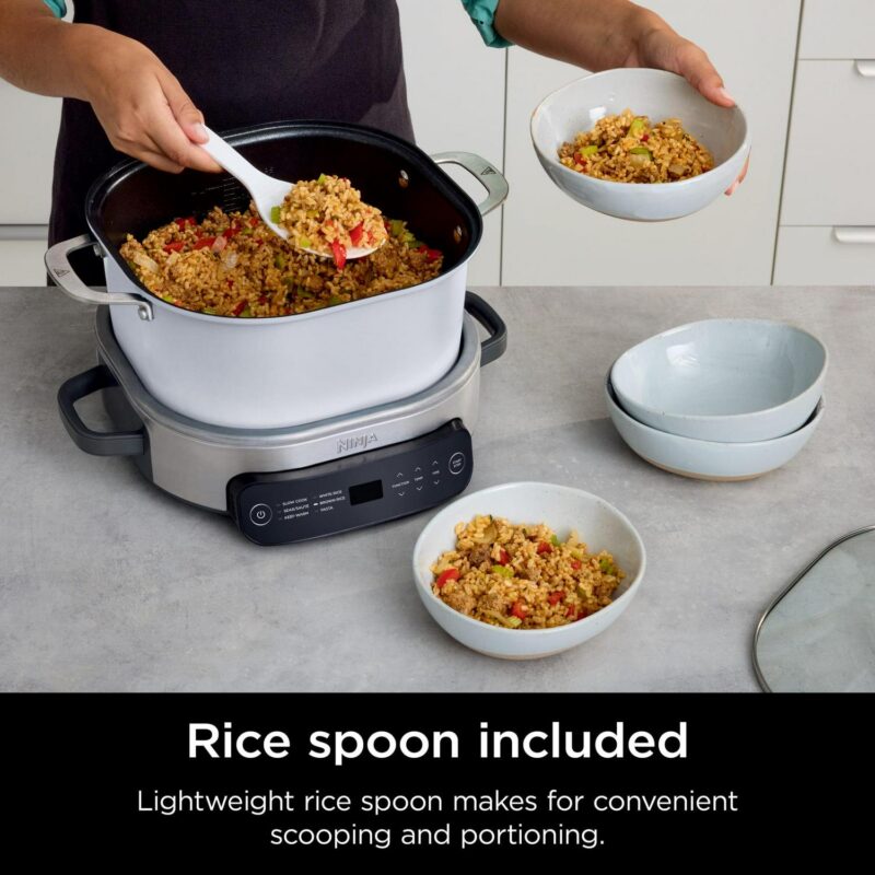 Ninja Foodi 6.5 qt Everyday PossibleCooker, Stainless Steel/White, Multi Cooker, Slow Cooker, MC1100 - Image 9