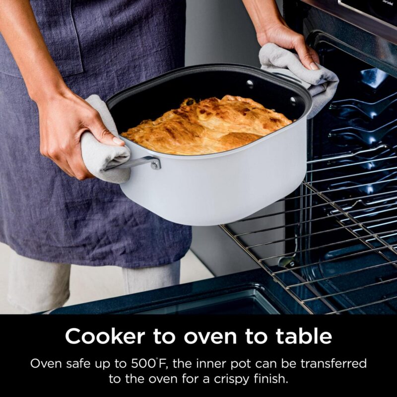 Ninja Foodi 6.5 qt Everyday PossibleCooker, Stainless Steel/White, Multi Cooker, Slow Cooker, MC1100 - Image 7