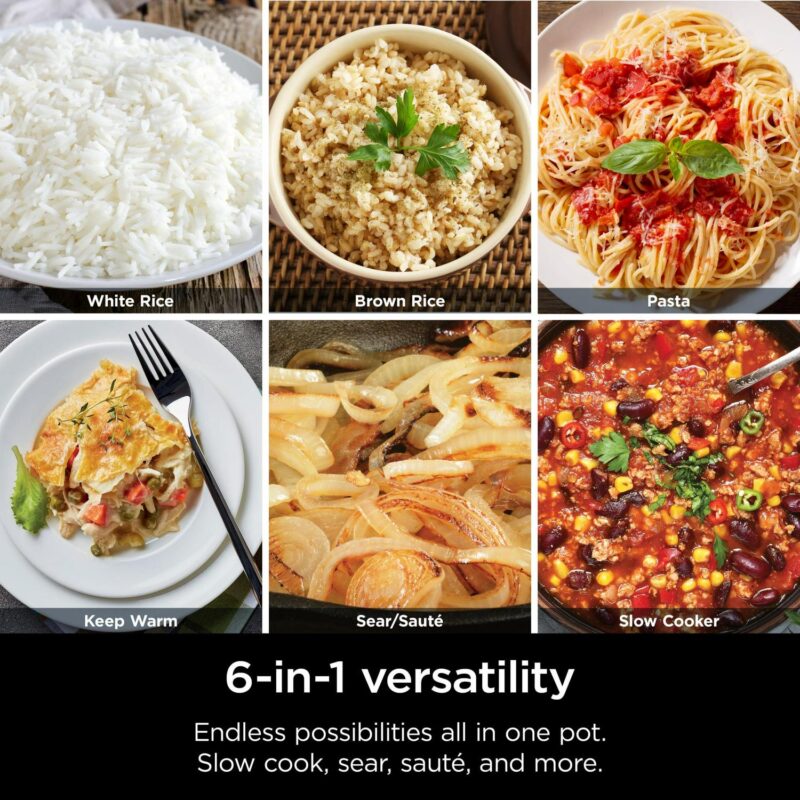 Ninja Foodi 6.5 qt Everyday PossibleCooker, Stainless Steel/White, Multi Cooker, Slow Cooker, MC1100 - Image 4