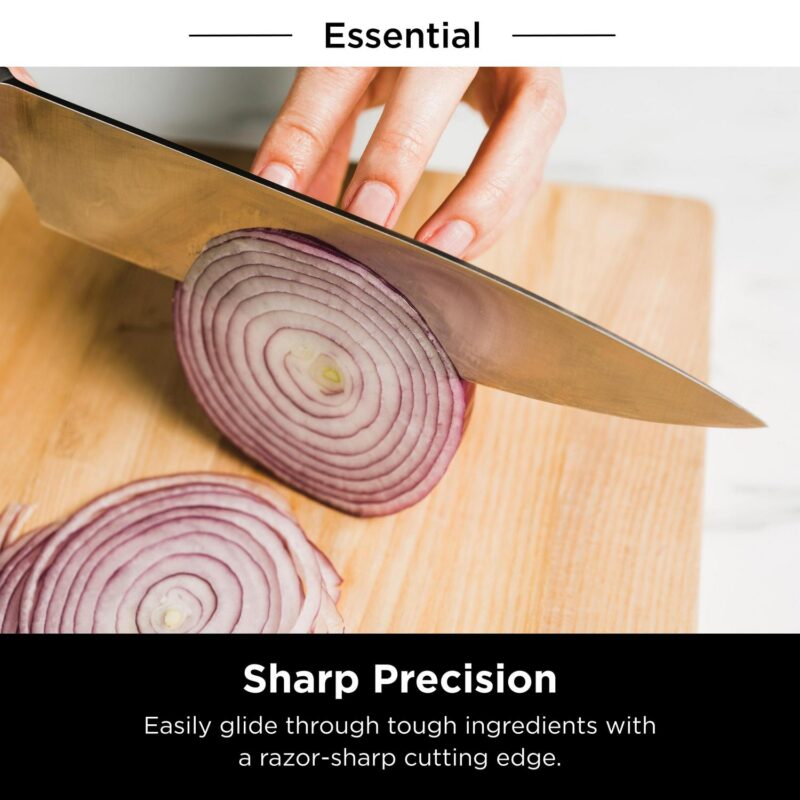 Ninja Foodi NeverDull 10-Piece Essential Knife System with Sharpener, Stainless Steel, K12010 - Image 2
