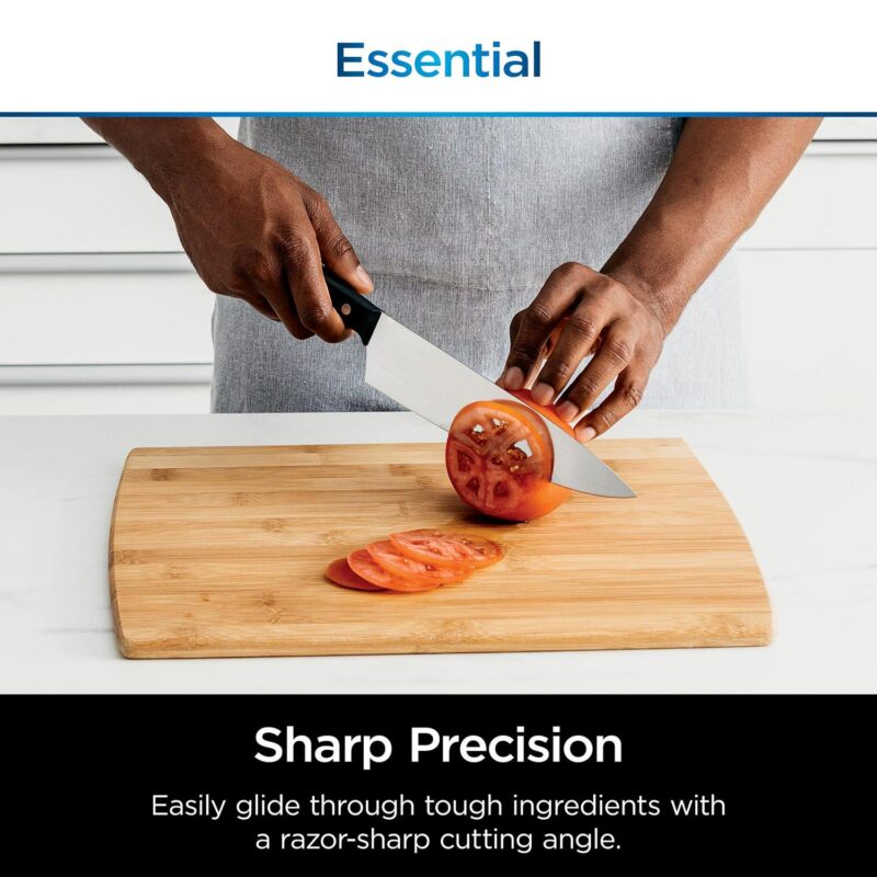Ninja NeverDull 7-Piece Prep Knife System, Essential, Stainless Steel, Built-in Sharpener, K12007BRN - Image 3