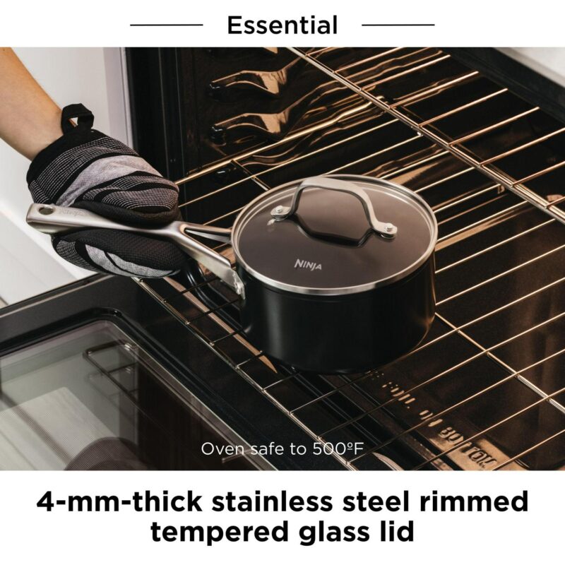 Ninja NeverStick Essential 14-Piece Cookware Set, Guaranteed to Never Stick, C19700 - Image 6
