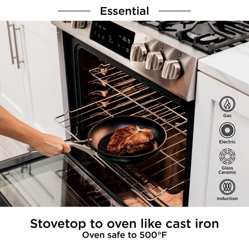 Ninja NeverStick Essential 10-Piece Cookware Set, C19010 - Image 3