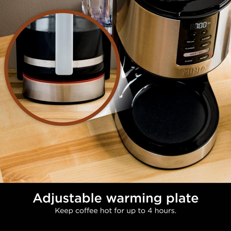 Ninja Programmable XL 14-Cup Coffee Maker, Glass Carafe, Permanent Filter, Stainless Steel, DCM200 - Image 2