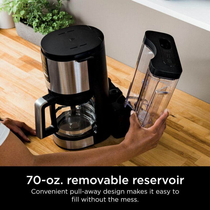 Ninja Programmable XL 14-Cup Coffee Maker, Glass Carafe, Permanent Filter, Stainless Steel, DCM200 - Image 6