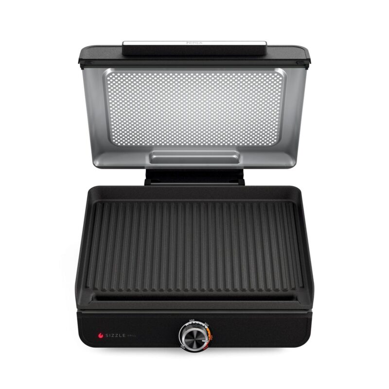Ninja Sizzle Smokeless Indoor Grill with Nonstick Grill Plate, GR100