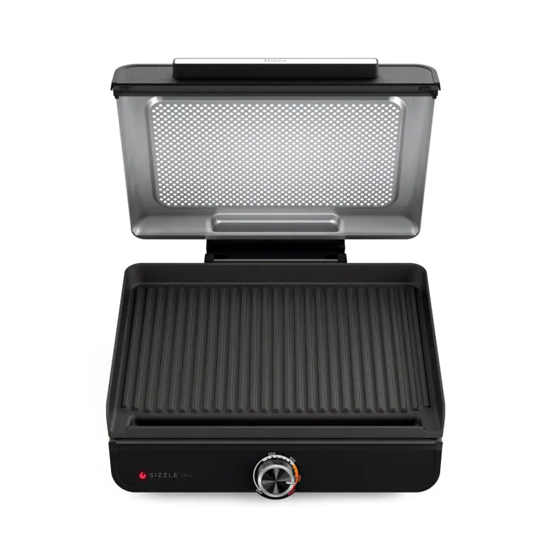 Ninja Sizzle Smokeless Indoor Grill with Nonstick Grill Plate, GR100