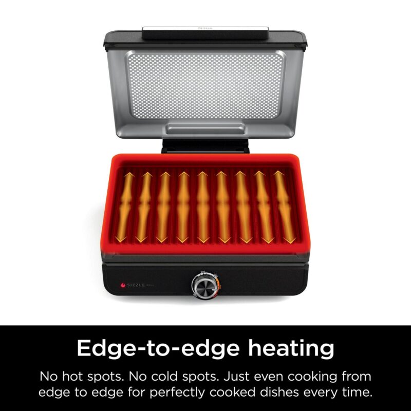 Ninja Sizzle Smokeless Indoor Grill with Nonstick Grill Plate, GR100 - Image 5