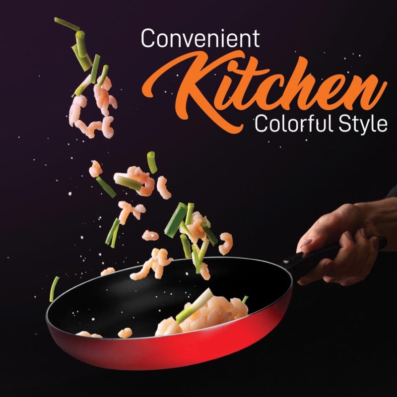 NutriChef 15 Piece Kitchenware Pots and Pans Non-Stick Cookware Set - Image 8