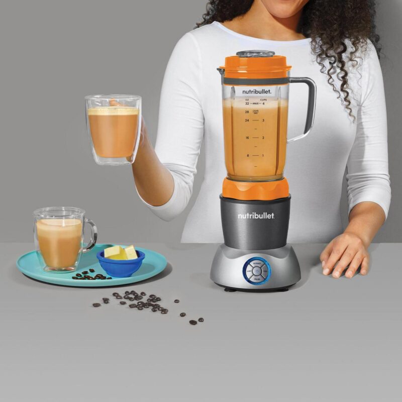 Nutribullet Select Blender with Versatile Controls, Orange, 1000 Watts, Cold or Hot Foods - Image 6