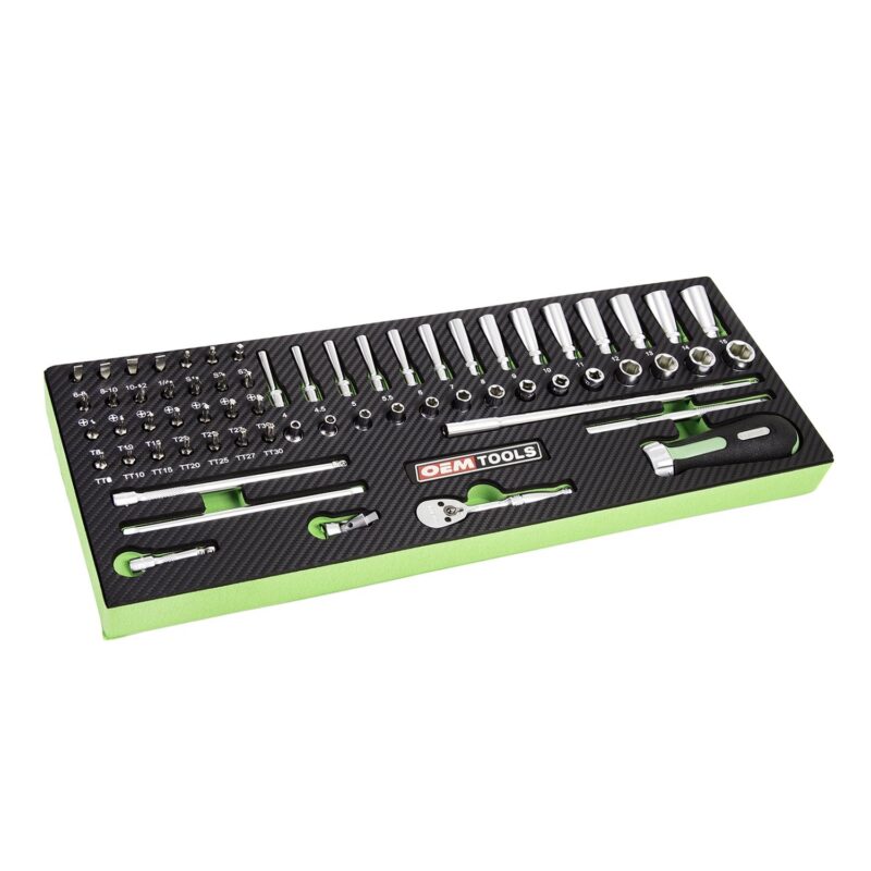 OEMTOOLS 23997 64 Piece 1/4  Drive Socket Mechanic's Set
