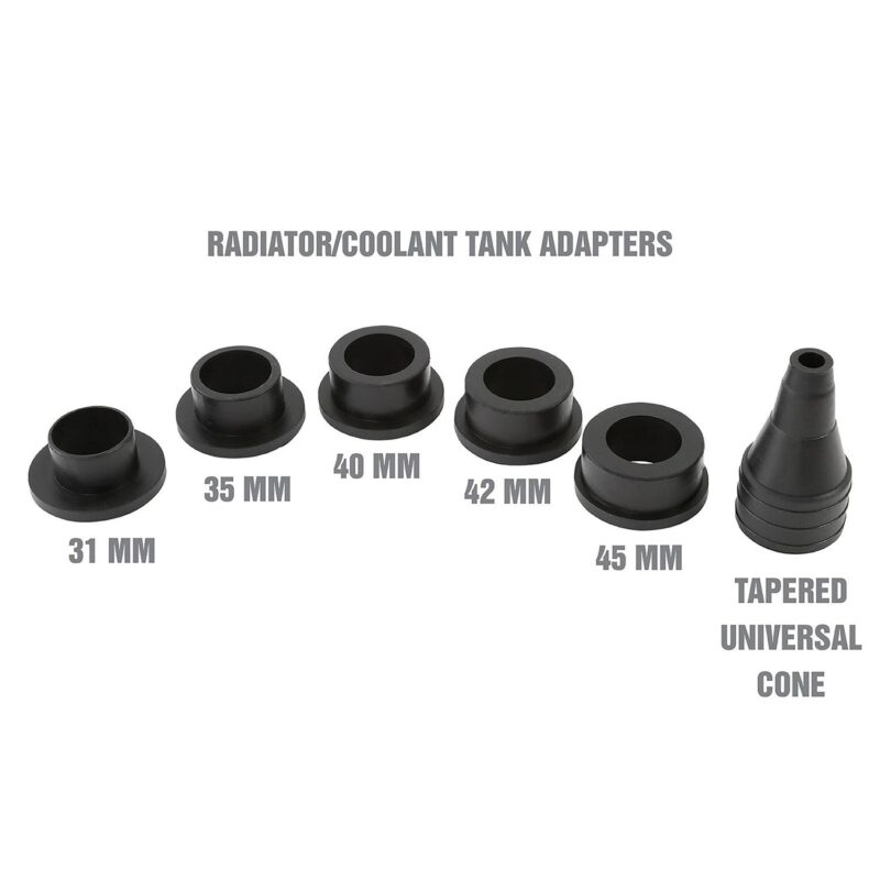 OEMTOOLS 24444 Universal Fit Coolant System Refiller Kit, 5 Adapters, Eliminate Trapped Air, Test Radiator and Heating Core Lines for Leaks, Vacuum Fill Coolant Tool, Vacuum Leak Tester - Image 8
