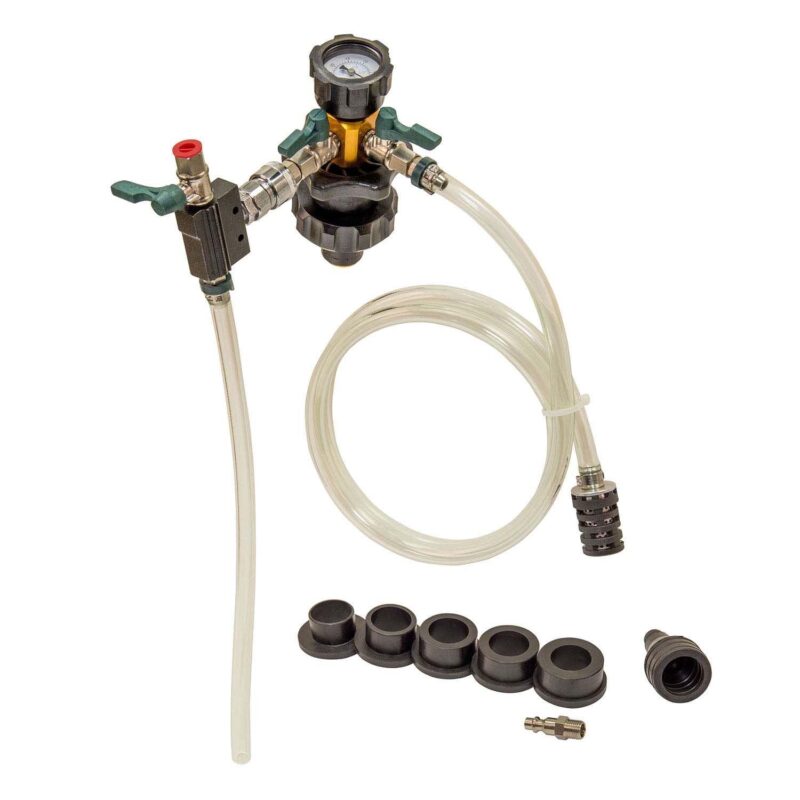 OEMTOOLS 24444 Universal Fit Coolant System Refiller Kit, 5 Adapters, Eliminate Trapped Air, Test Radiator and Heating Core Lines for Leaks, Vacuum Fill Coolant Tool, Vacuum Leak Tester - Image 2