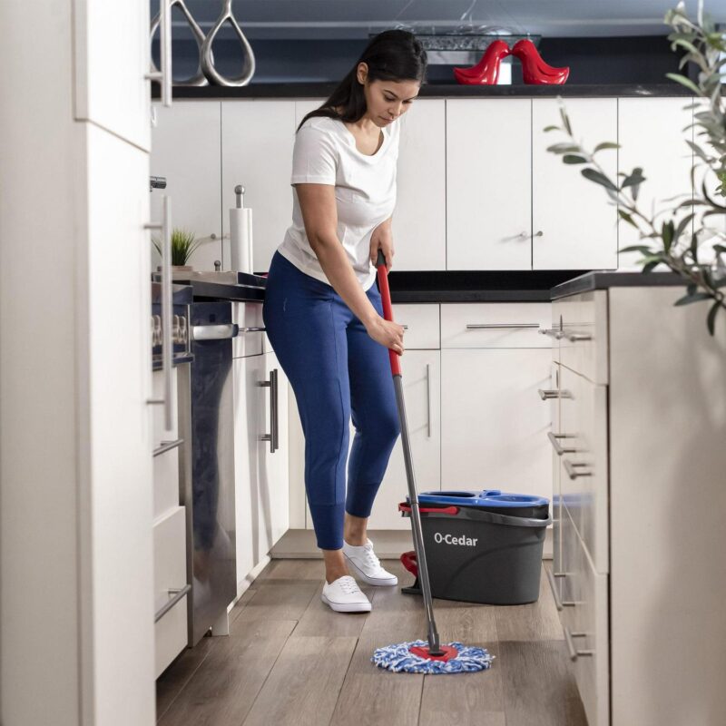 O-Cedar RinseCleana c Clean Water Spin Mop and Bucket System | Clean with Clean Water | Removes 99% of Bacteria - Image 9