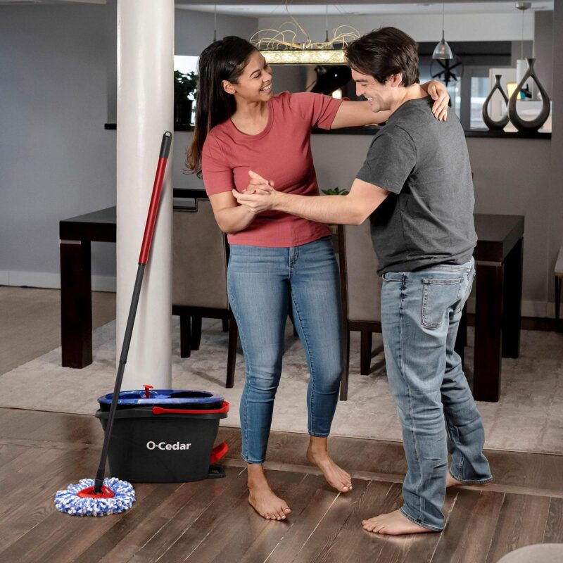 O-Cedar RinseCleana c Clean Water Spin Mop and Bucket System | Clean with Clean Water | Removes 99% of Bacteria - Image 10