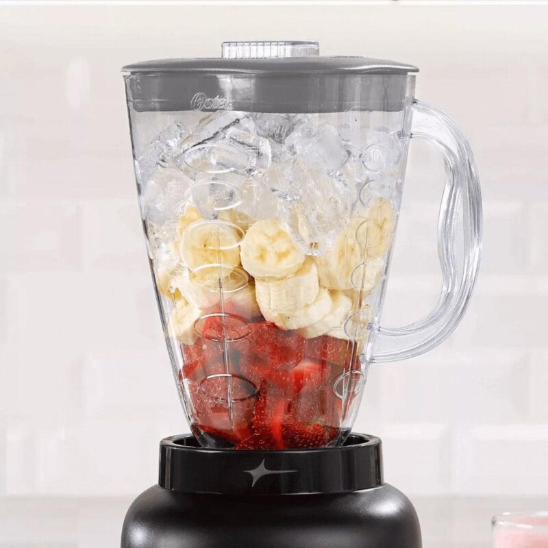 Oster 6 Cup 5 Speed 700 Watt Plastic Jar Easy to Use Blender in Black - Image 2