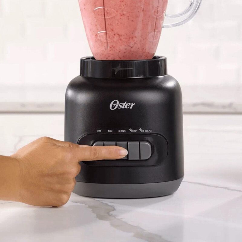 Oster 6 Cup 5 Speed 700 Watt Plastic Jar Easy to Use Blender in Black - Image 5