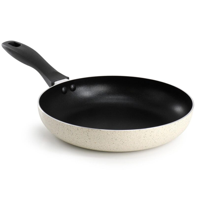 Oster Clairborne 7 Piece Nonstick Aluminum Cookware and Kitchen Tool Set in Linen - Image 3
