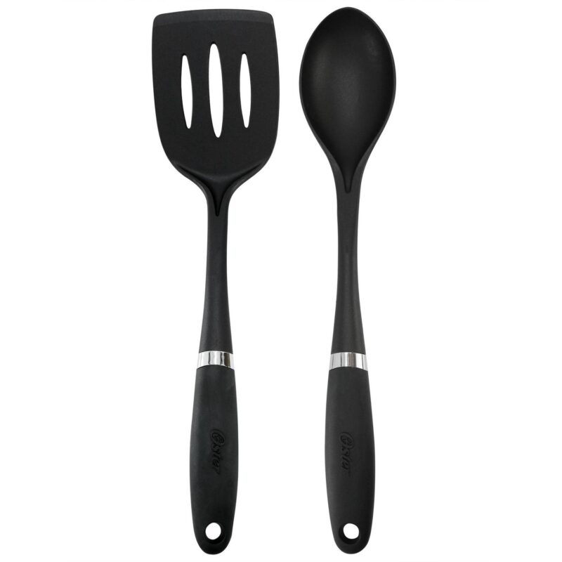 Oster Clairborne 7 Piece Nonstick Aluminum Cookware and Kitchen Tool Set in Linen - Image 5
