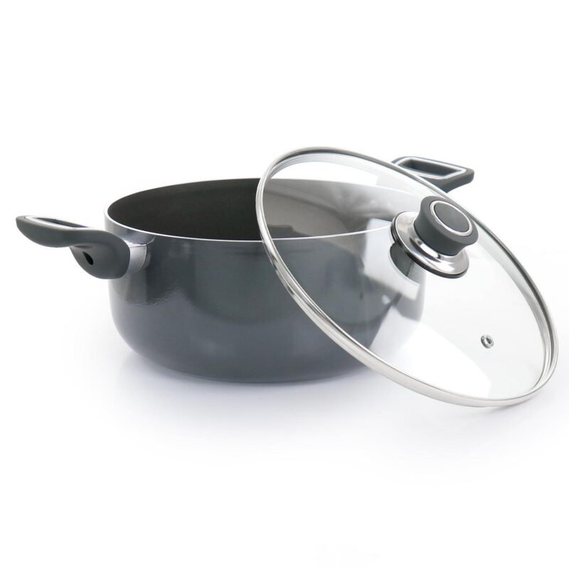 Oster Legacy 8 Piece Aluminum Nonstick Cookware Set in Gray - Image 3