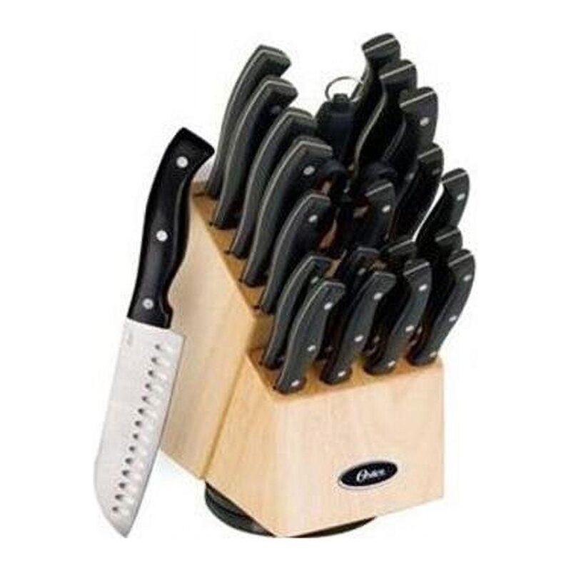 Oster Winsted 22 Pc. Cutlery Set Stainless Steel Blades Knive