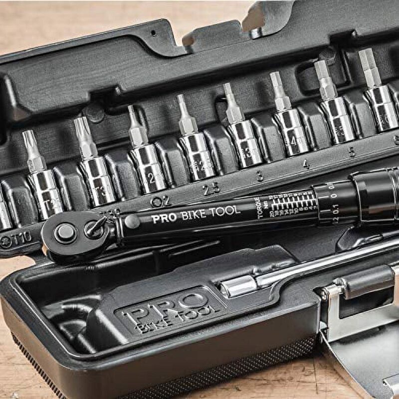 PRO BIKE TOOL 1/4 Inch Drive Click Torque Wrench Set (2 to 20 Nm) - Image 3