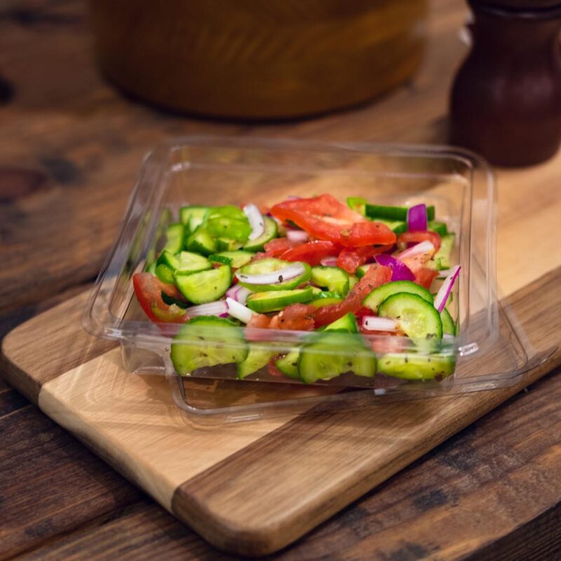 Placon Fresh n Clear GoCubes 10 oz Clear Base, 6  Length x 6  Width x 1.2  Height | 300/Case - Image 4