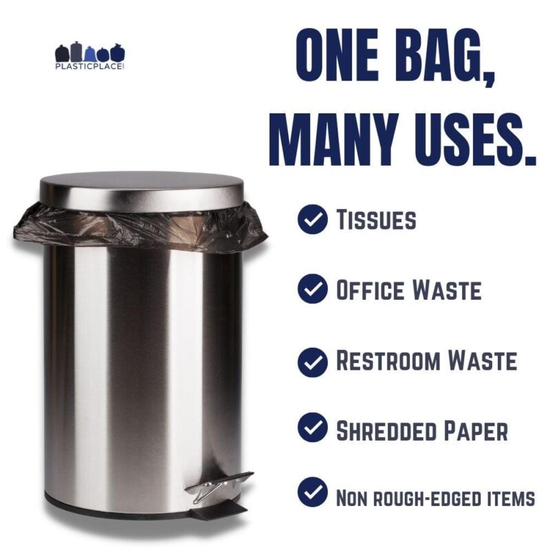 Plasticplace 12-16 Gallon Trash Bags on Rolls, 0.8 Mil (500 Count) - Image 6